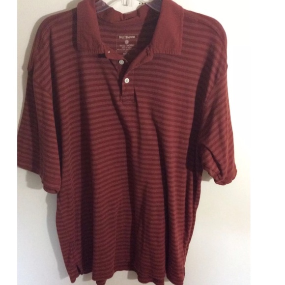 LOT OF 4 MENS POLO SHIRTS PERRY ELLIS ST JOHNS BAY RUFF HEWN RED KHAKI LARGE - Picture 8 of 9